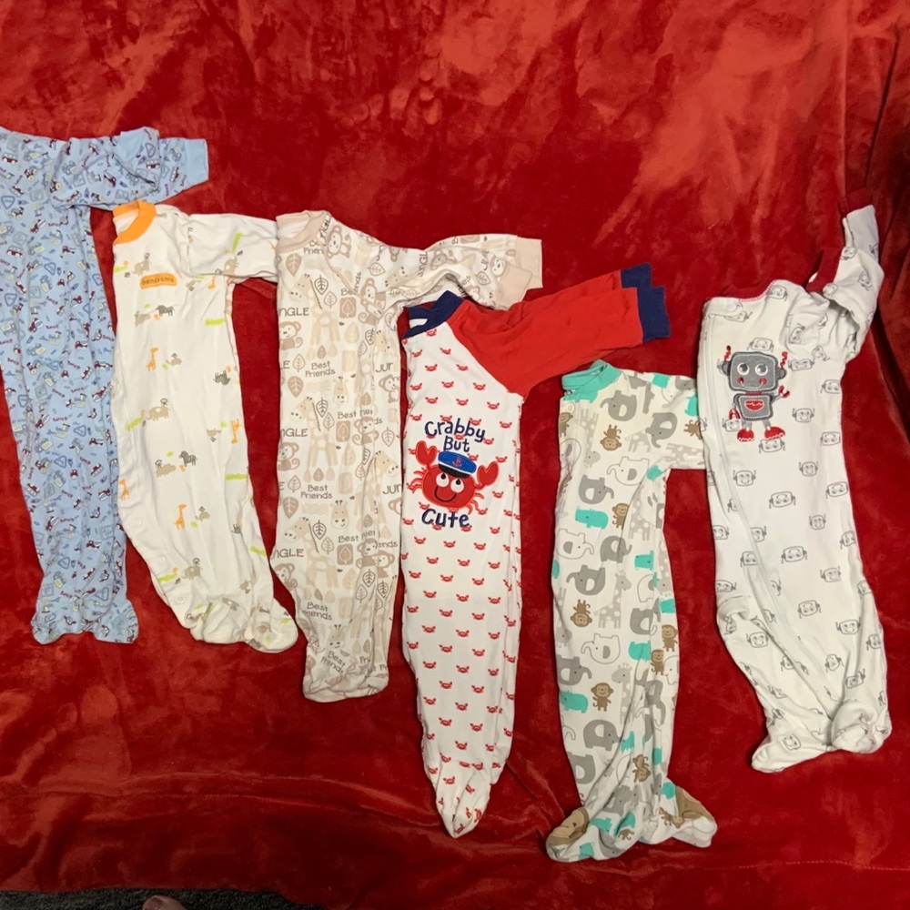 Bundle of Baby Boy Sleepers